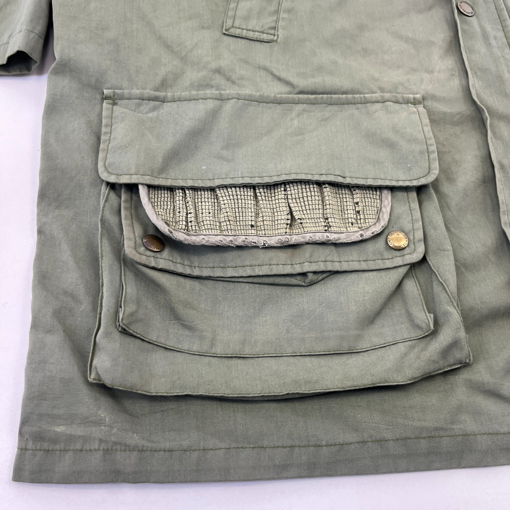 Decathlon Cropped Sleeve Shooting Hunting Jacket w/ Poachers Pocket Green UK 2XL