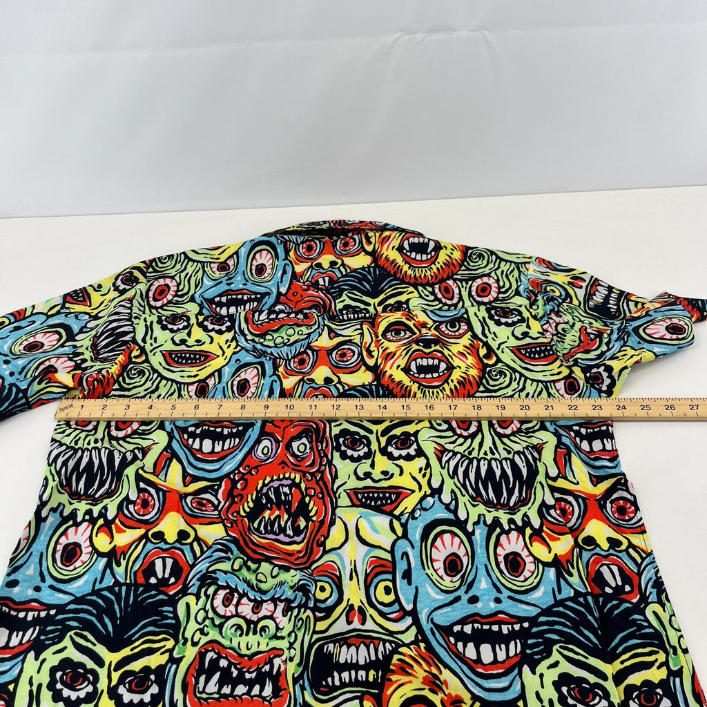 Gloomy Bear AOP Short Sleeve Shirt Horror Monsters Print size XL - Sh*te Shirt
