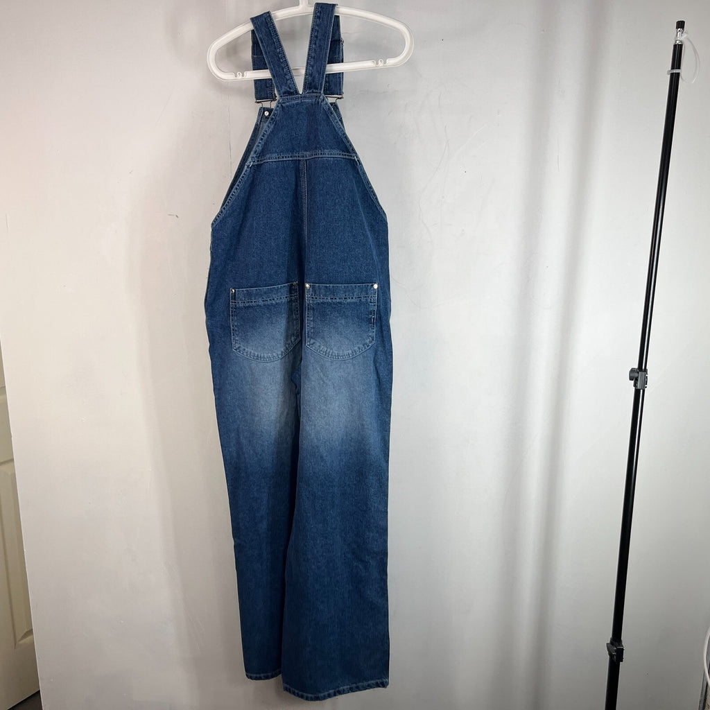 Kickers Classics Baggy Denim Dungarees Overalls Mid Blue Wash size 30 L31" BNWT