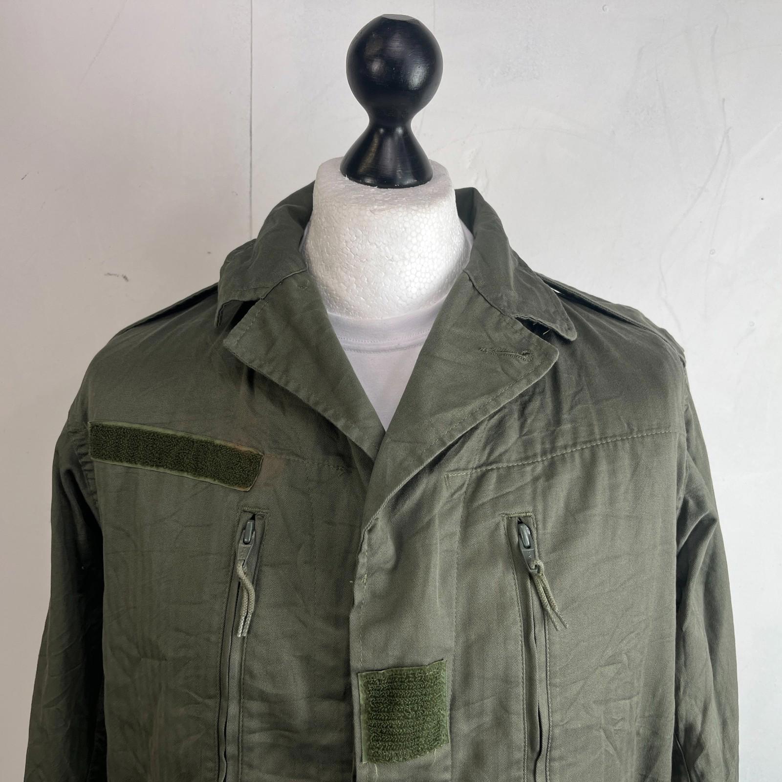 Custom Fragile Earth Print French Military Army Combat Jacket Green size 104L