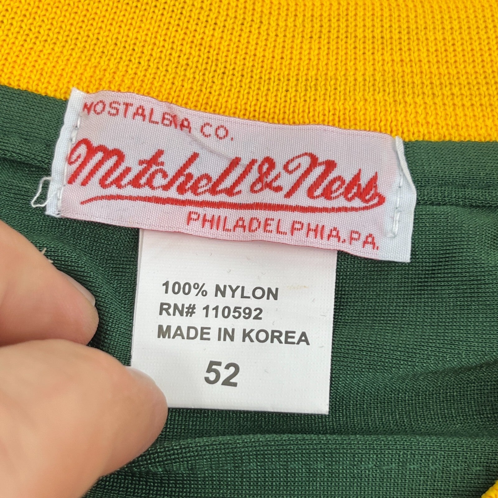 Brett Favre Jersey Green Bay Packers Mitchell & Ness size 52 XL Throwbacks 1996