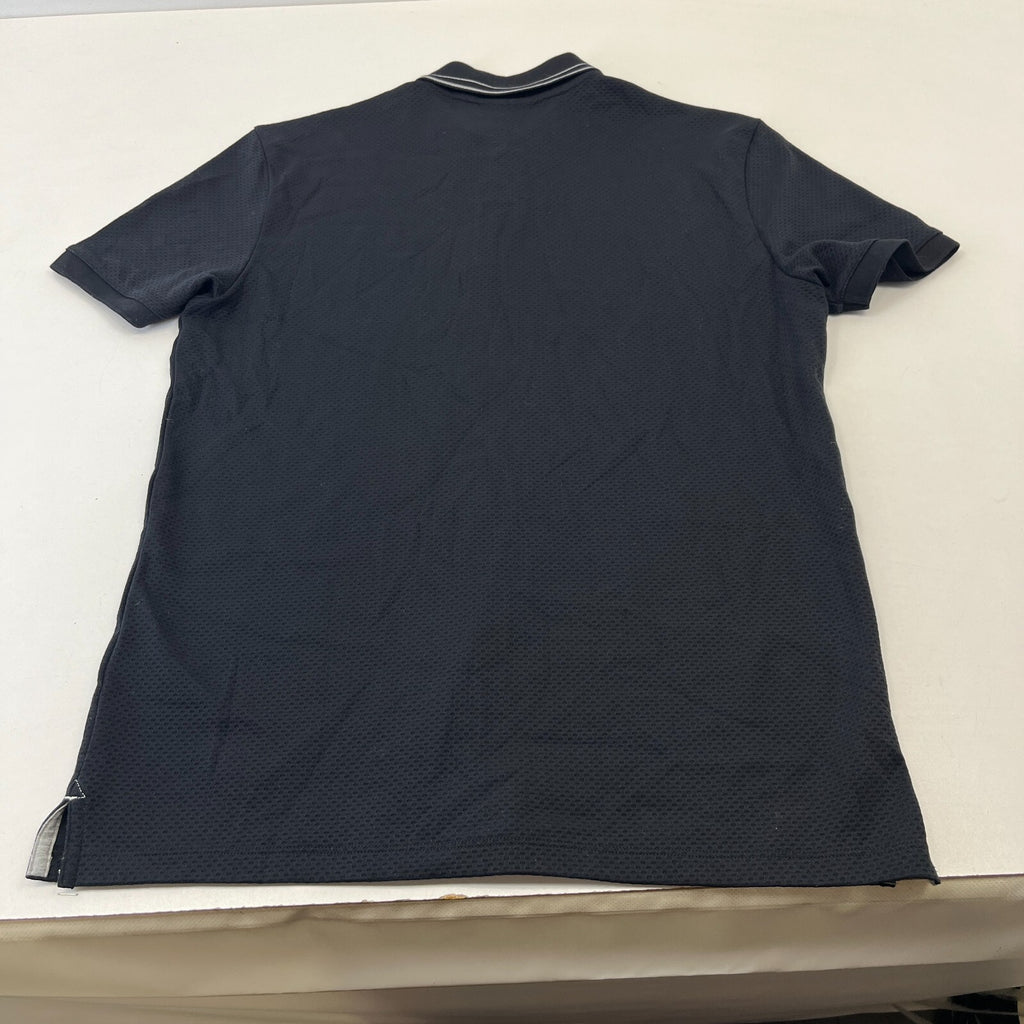 Hugo Boss Men's Heavyweight Cotton Polo Shirt in Black size Medium