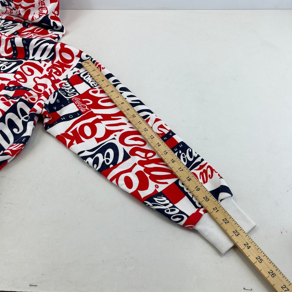 Rare Tommy Hilfiger Jeans Coca Cola Collab Hoodie Multicoloured Logo Pullover M