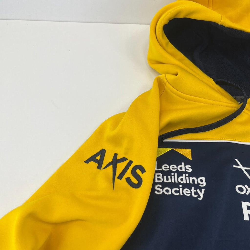 ISC Bradford Bulls Hoodie Rugby Mens size Large Pull Over Blue & Yellow