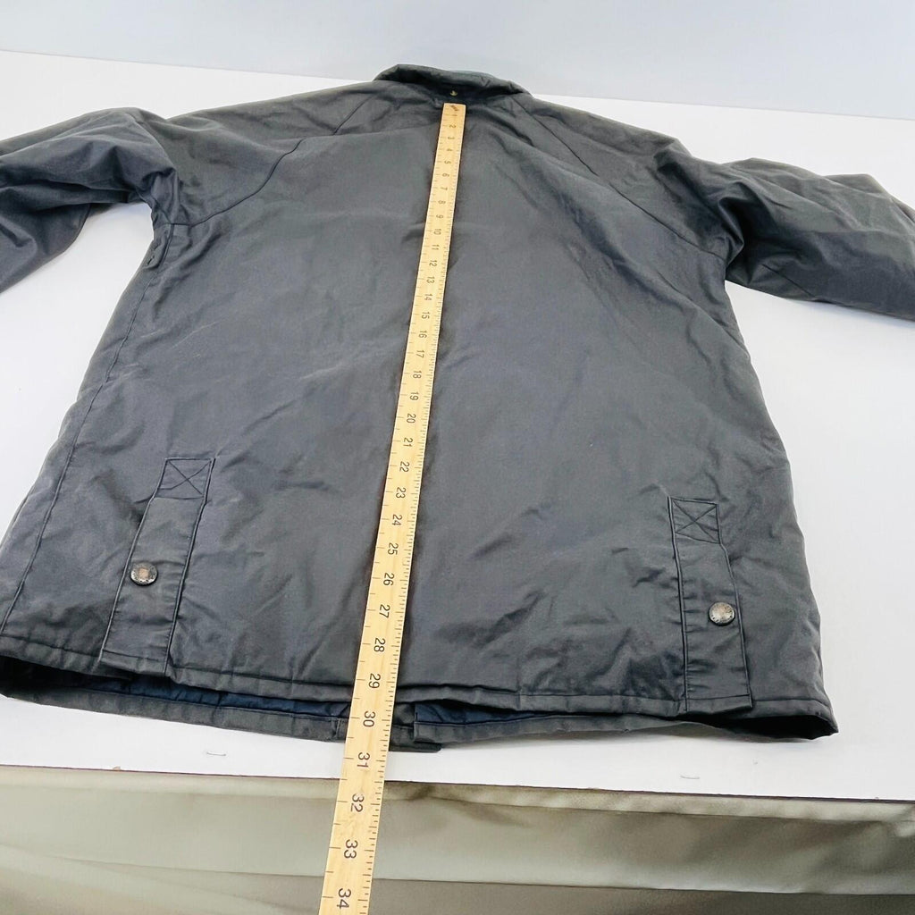 Wilkes & Ackerman Men's Outdoor Wax Jacket in Dark Blue size Large