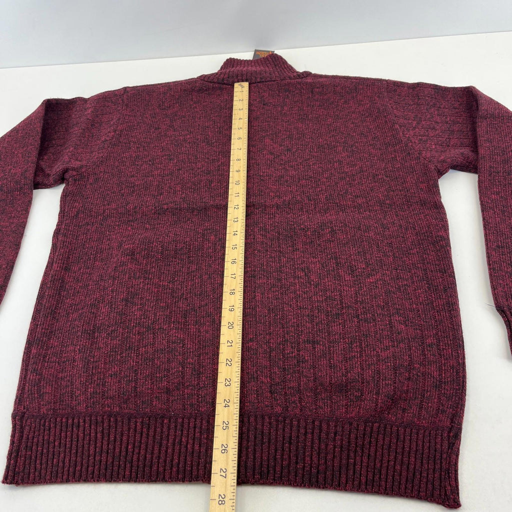 Raphael Valencino Thermal Fleece Lined Jacket Maroon Long Sleeve Mens L - New