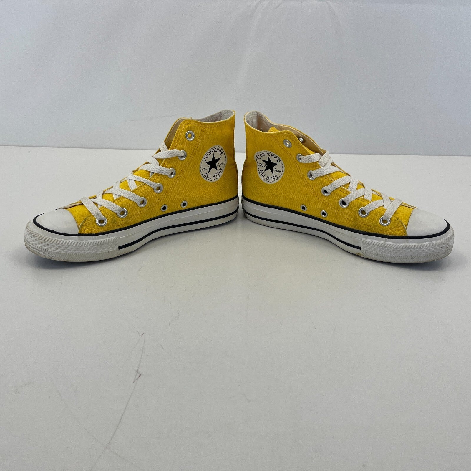 Converse Chuck Taylor All Star Bright Yellow Hi Top Trainers size UK 5 EU 37.5