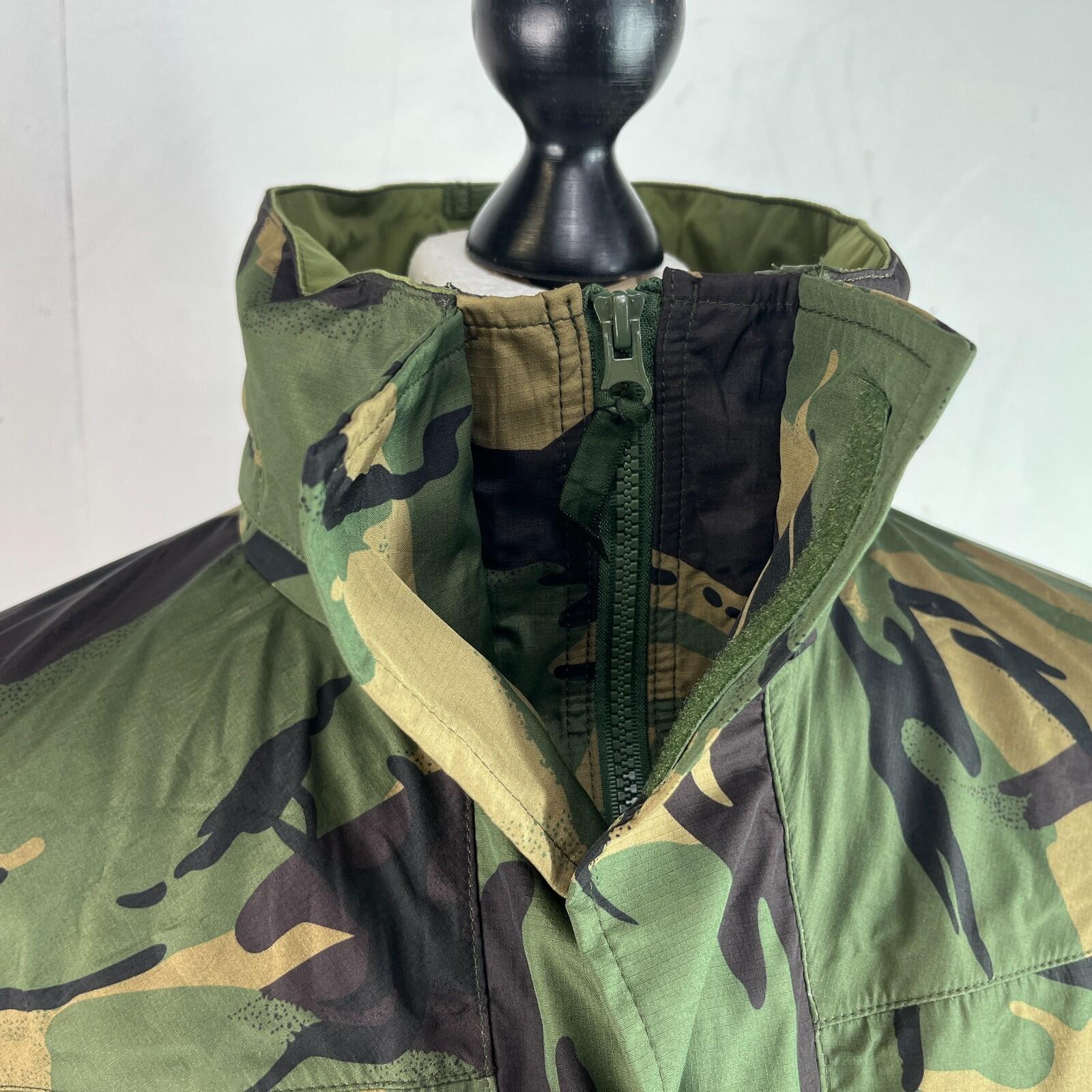 British DPM Camouflage Waterproof Camo Jacket Coat Hooded 180/104 Large