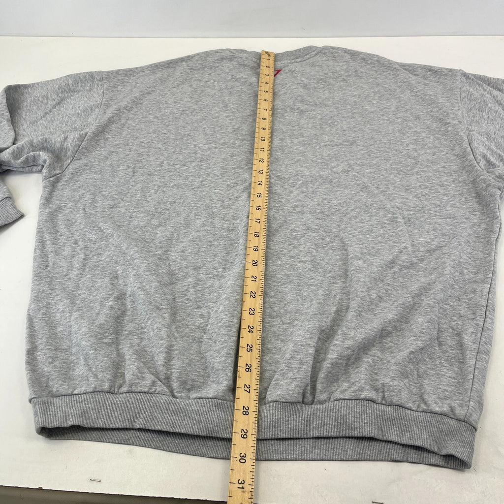 Gymshark Lifting Essentials Grey Pullover Sweatshirt size Large Oversized