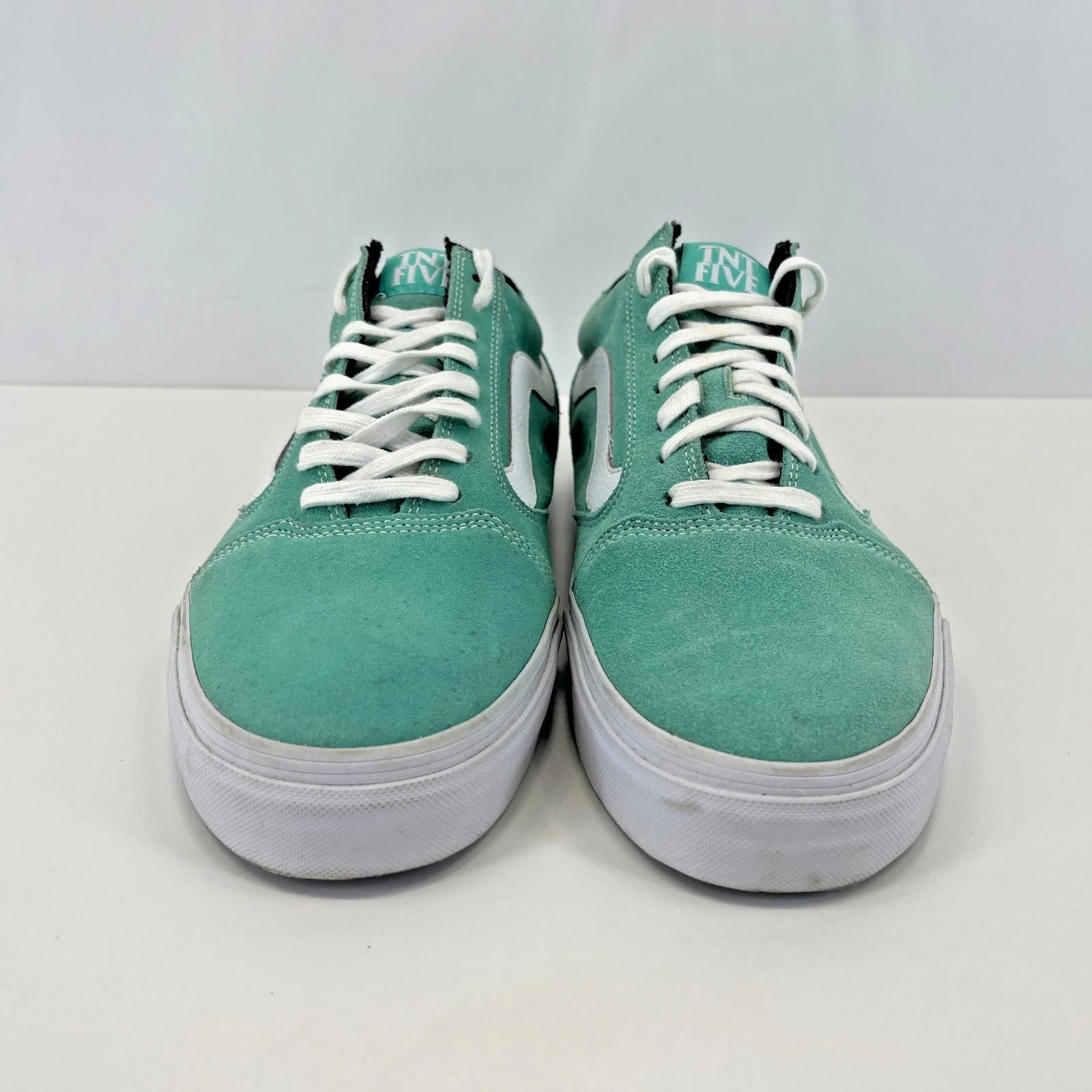 Vans TNT Trujillo Rare Pro Skateboarding Shoe Turquoise Suede Black UK Men's 11