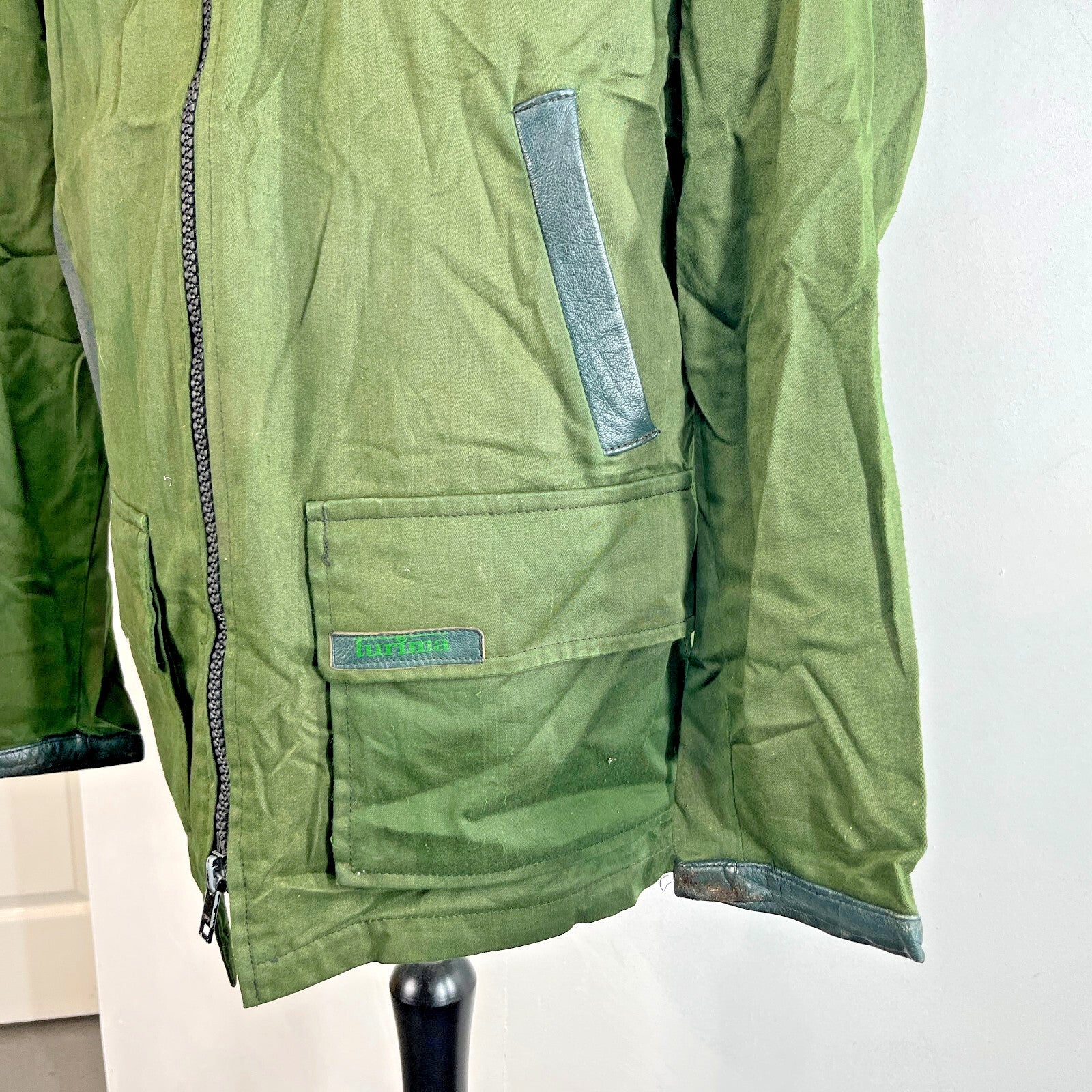 Vintage Turima Sweden Men's Hunting Jacket size Large in Green with Fleece Liner