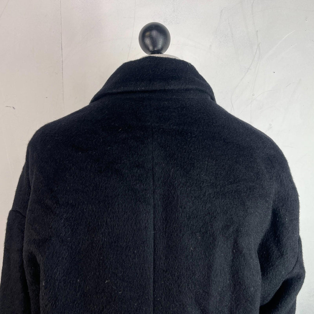 Tommy Hilfiger Women's Mohair Blend Coat Jacket size S Oversized Black