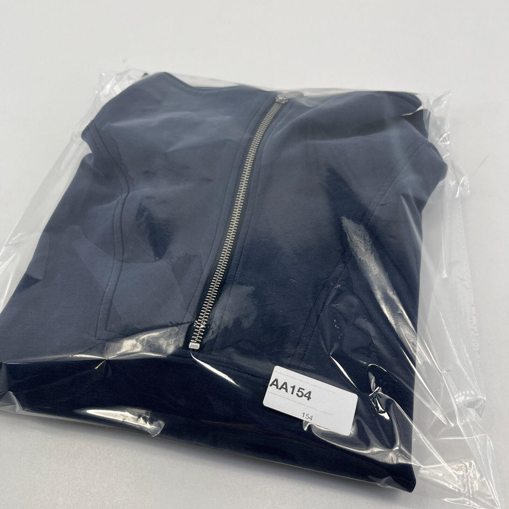 Sweaty Betty Sand Wash Half Zip Longline Sweatshirt Navy Blue size M/12