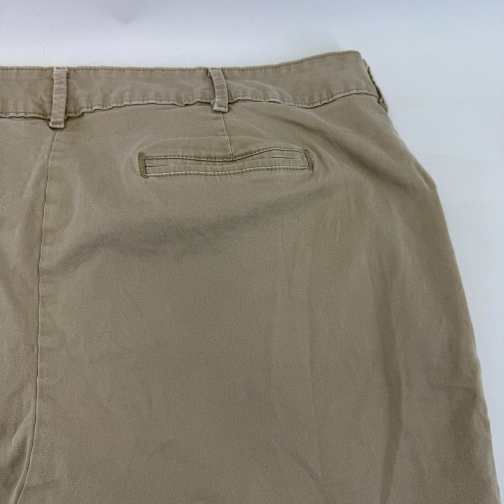 LEE Chino Trousers Cotton Blend Beige Relaxed Straight Leg Mid Rise size 22