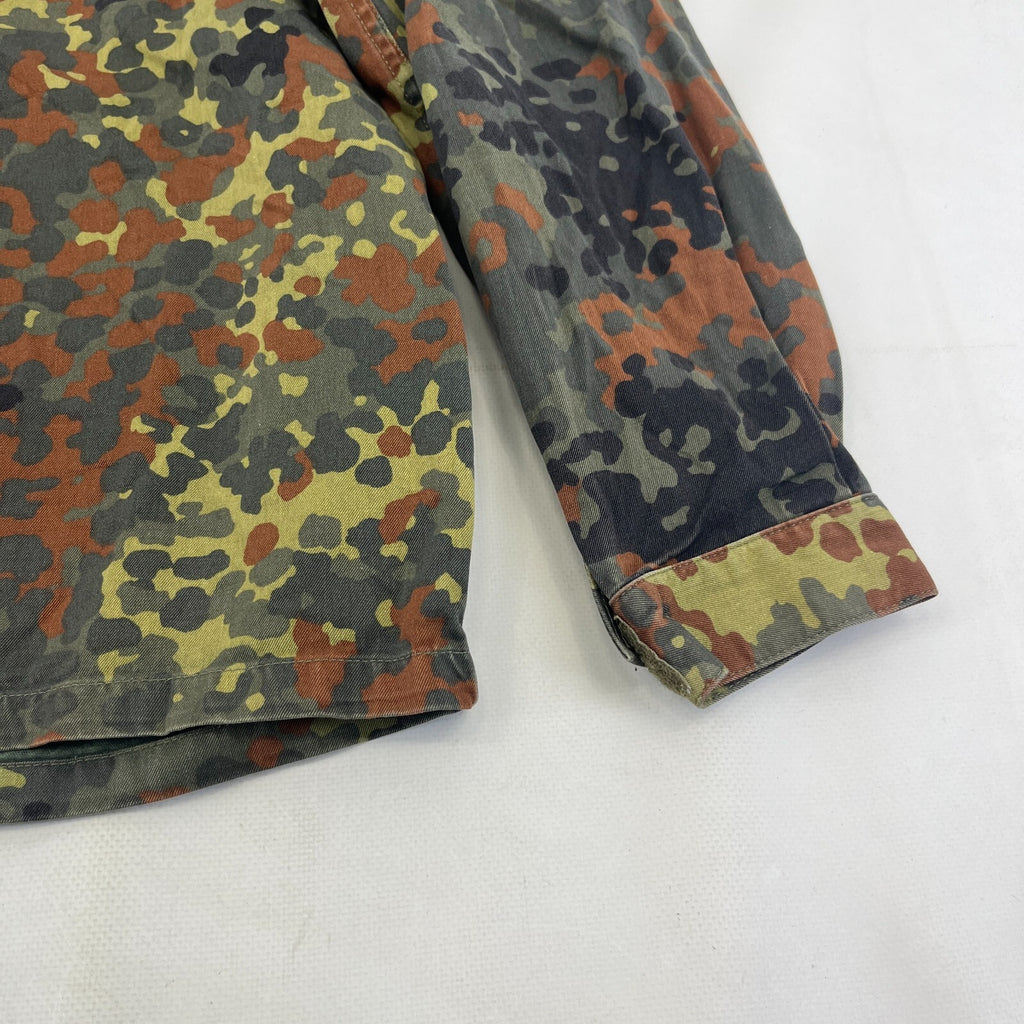 Vtg German Army Flecktarn Camouflage Summer Jacket Combat Green Gr.2 (Medium)