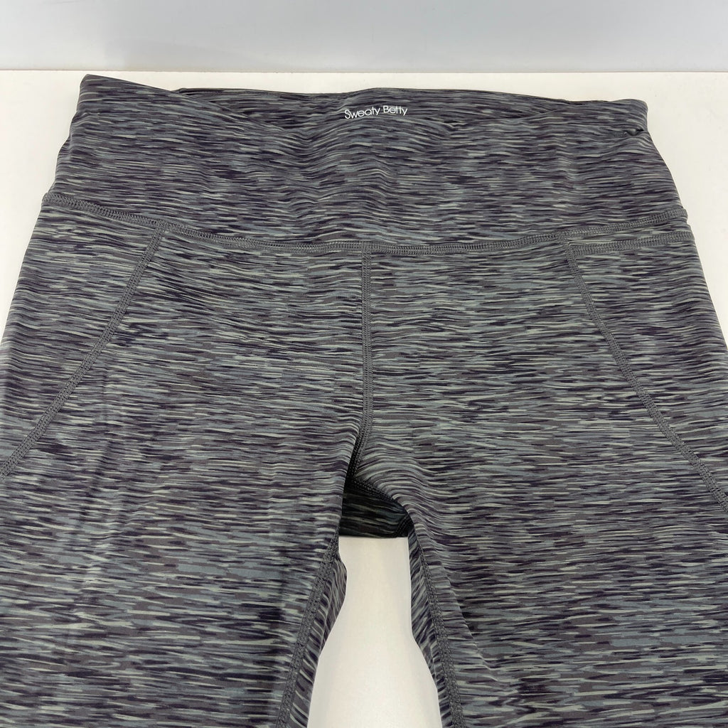 Sweaty Betty Power 7/8 Leggings size L Green Micro Camo Print Gym Yoga Run