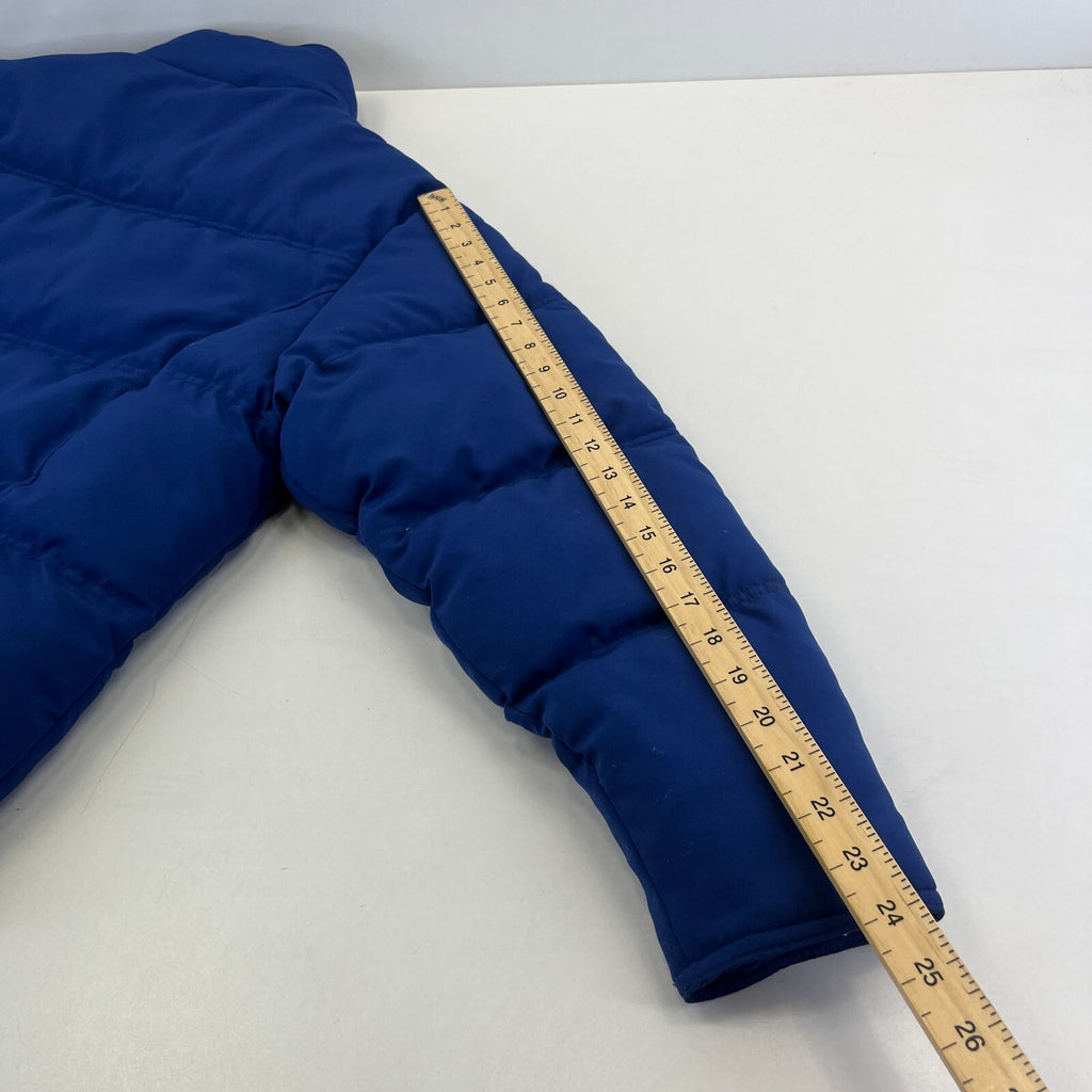Tog 24 Boardwear Quilted Puffer Bomber Jacket in Blue size Large Ski Wear