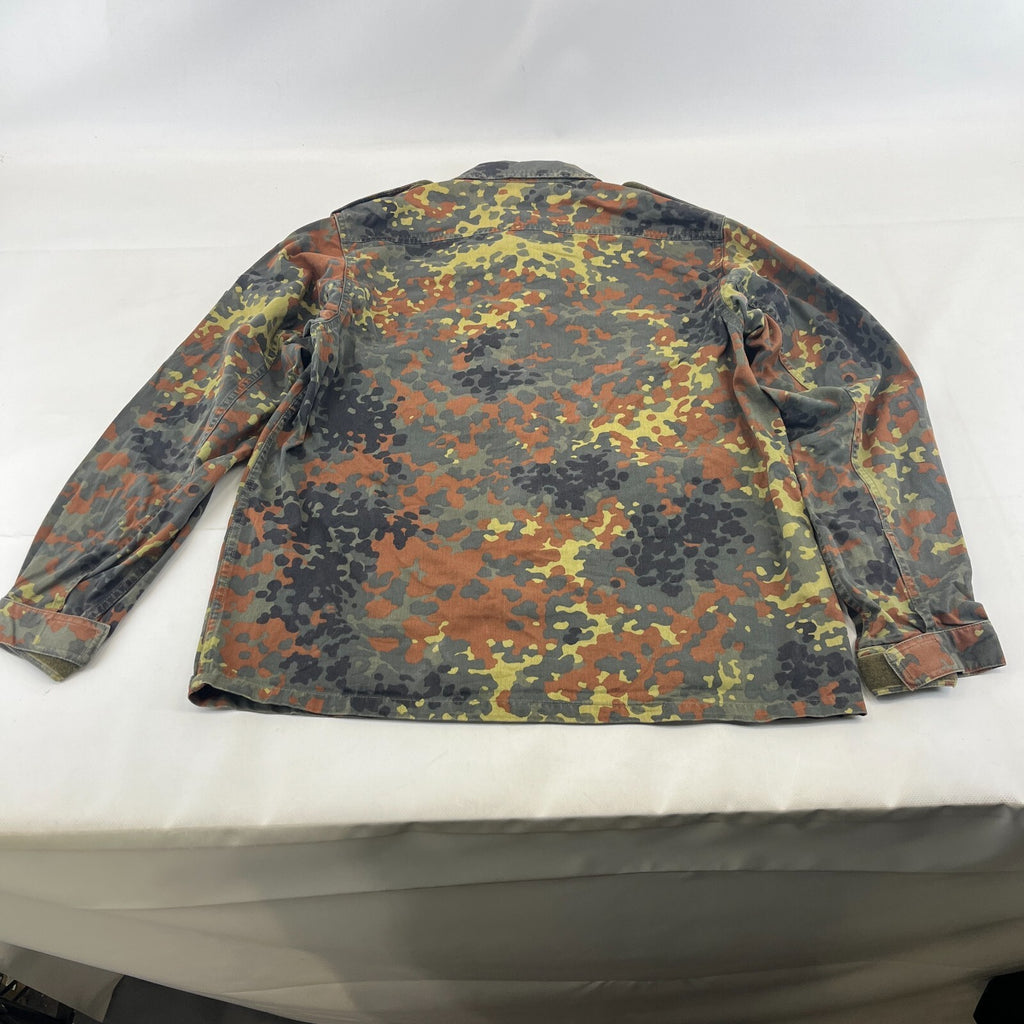 Vtg German Army Flecktarn Camouflage Summer Jacket Combat Green Gr.2 (Medium)
