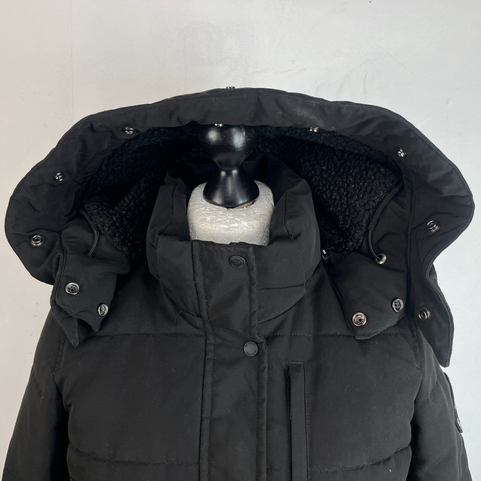 Superdry Everest Mountain Parka in Black with Hood UK Women's size 12