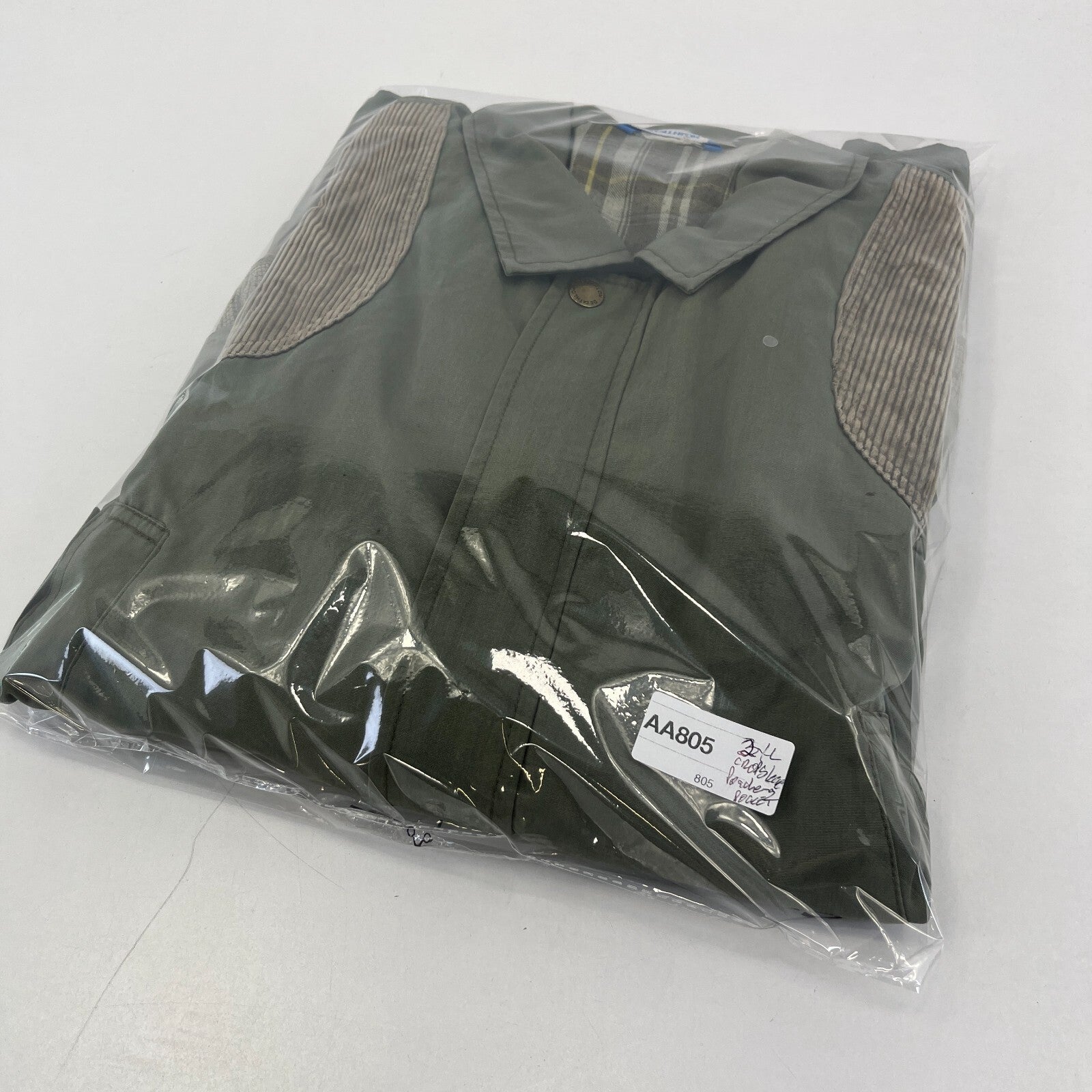 Decathlon Cropped Sleeve Shooting Hunting Jacket w/ Poachers Pocket Green UK 2XL