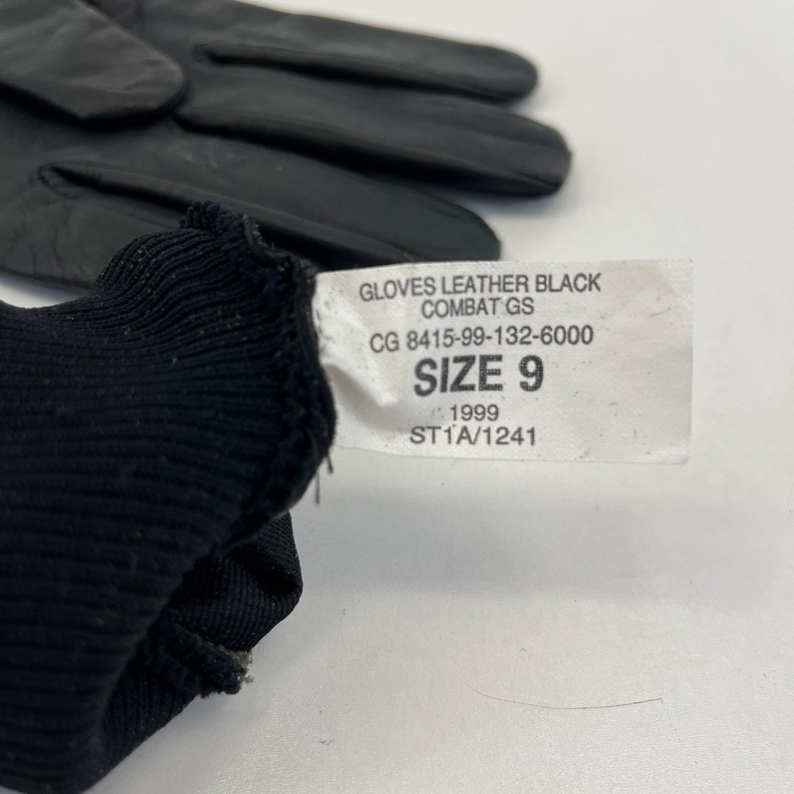 Genuine Black Leather Combat GS Patrol Gloves size 9 British Army Military