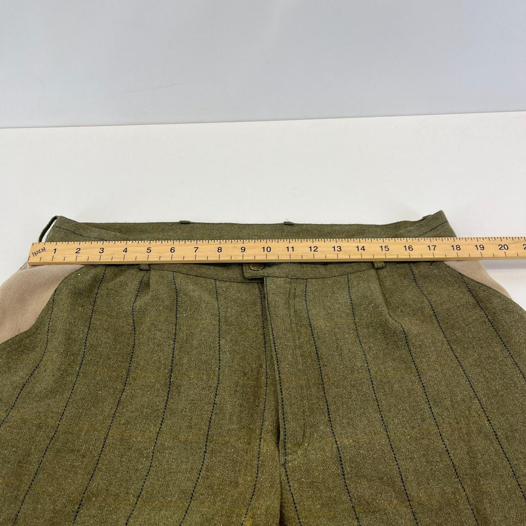 Laksen Gore-Tex Shooting Breeks Plus Fours Wool Blend W38" L22" Green Wide Pin