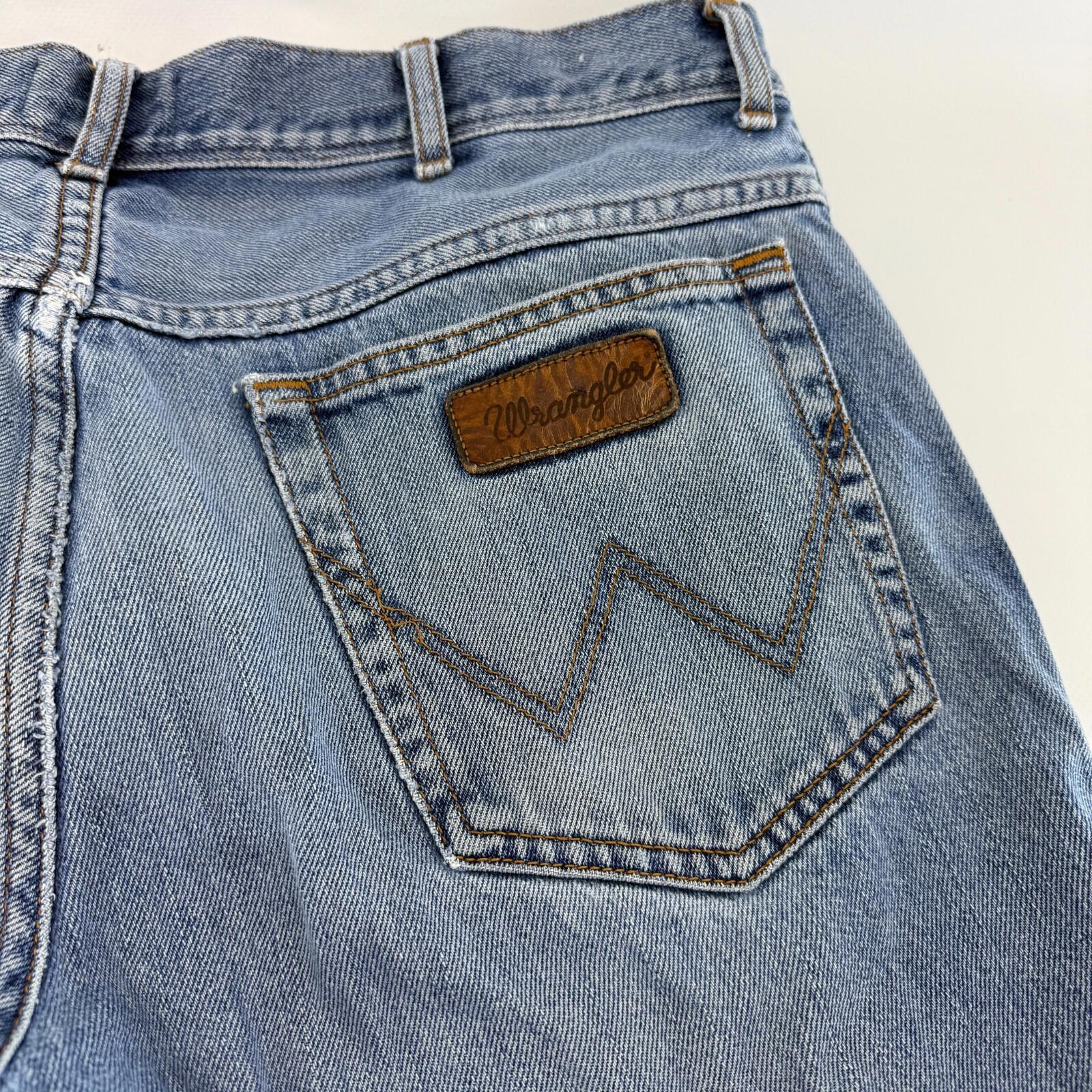 Wrangler Texas Jeans Men's Mid Blue Straight Regular 100% Cotton W36" L30"