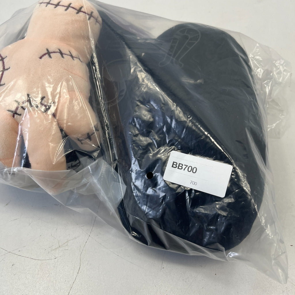 Wednesday Thing Black Goth Slippers Novelty Black Shoes size S/M