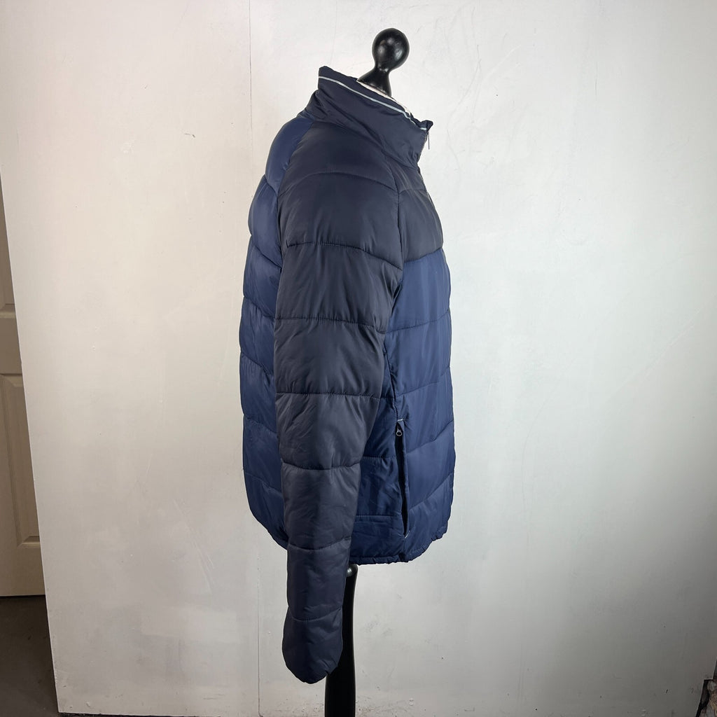 Craghoppers Men's Puffer Jacket Quilted Padded Coat XL Blue & Black Hiking VGC