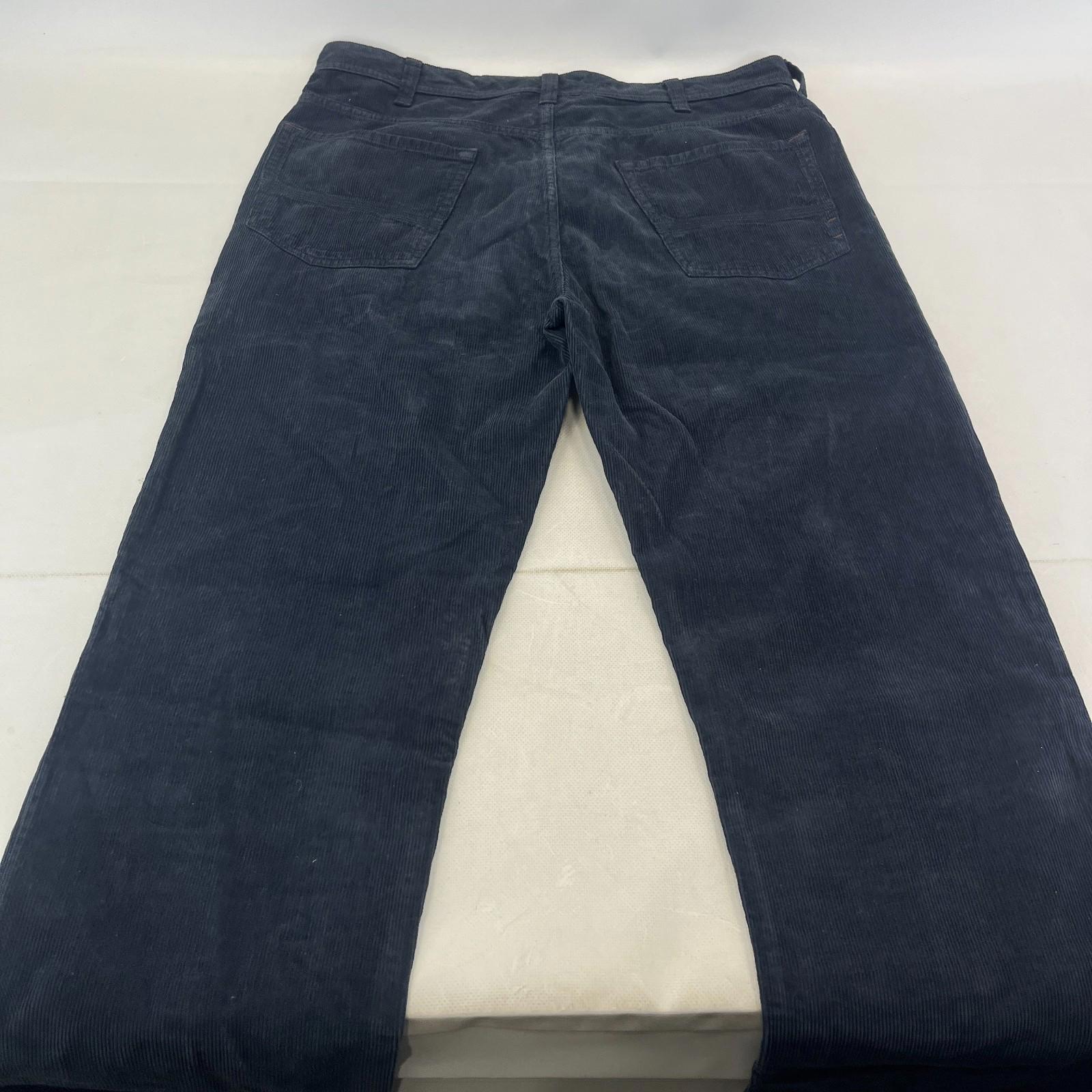 White Stuff Men's Corduroy Trousers/Jeans Straight Leg Dark Blue size 34R