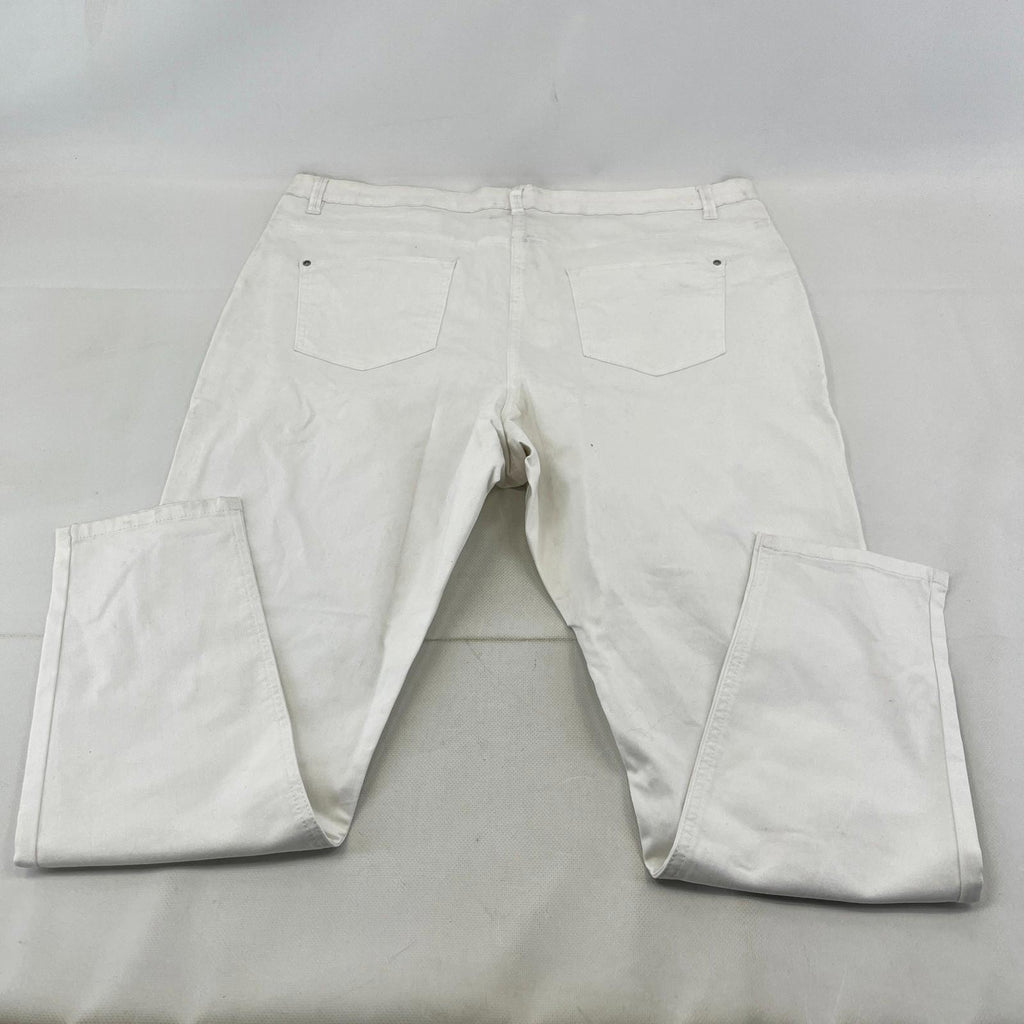 Nutmeg Skinny Tapered Jeans in White UK Women's size 22 - NWOT