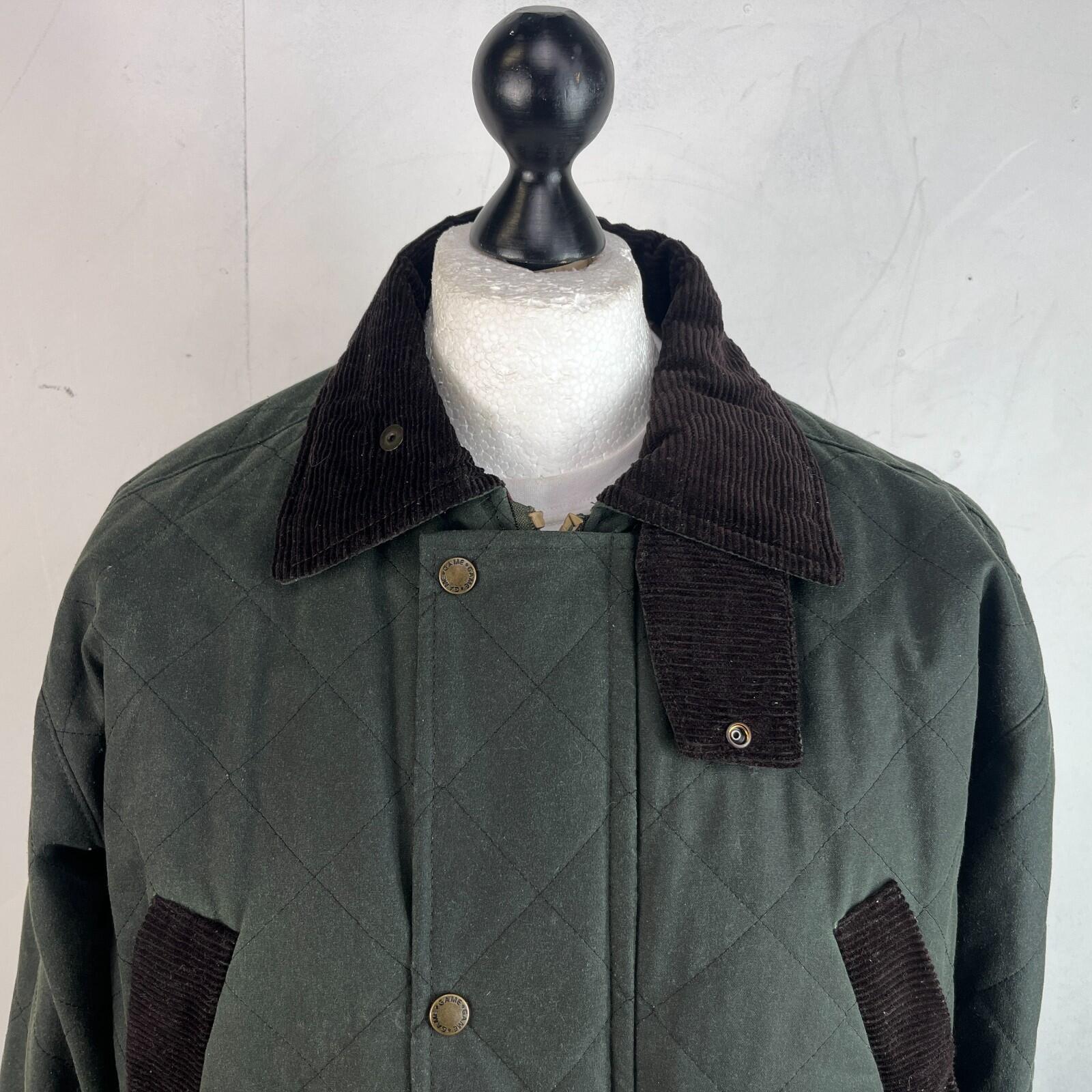 Game Technical Apparel Insulated Wax Jacket Dark Green size XL Near Mint