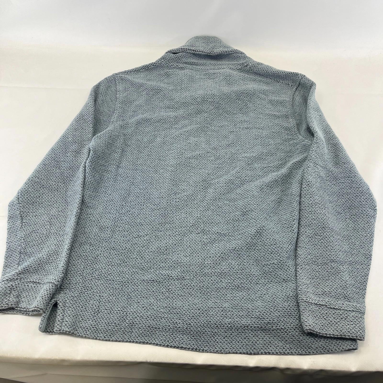 Weird Fish Macaroni Fleece Jumper in Blue Embroidered Logo Men’s size XL