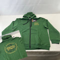 Official Lord Of The Rings Middle Earth Adults Full Zip Hoodie in Green size XL