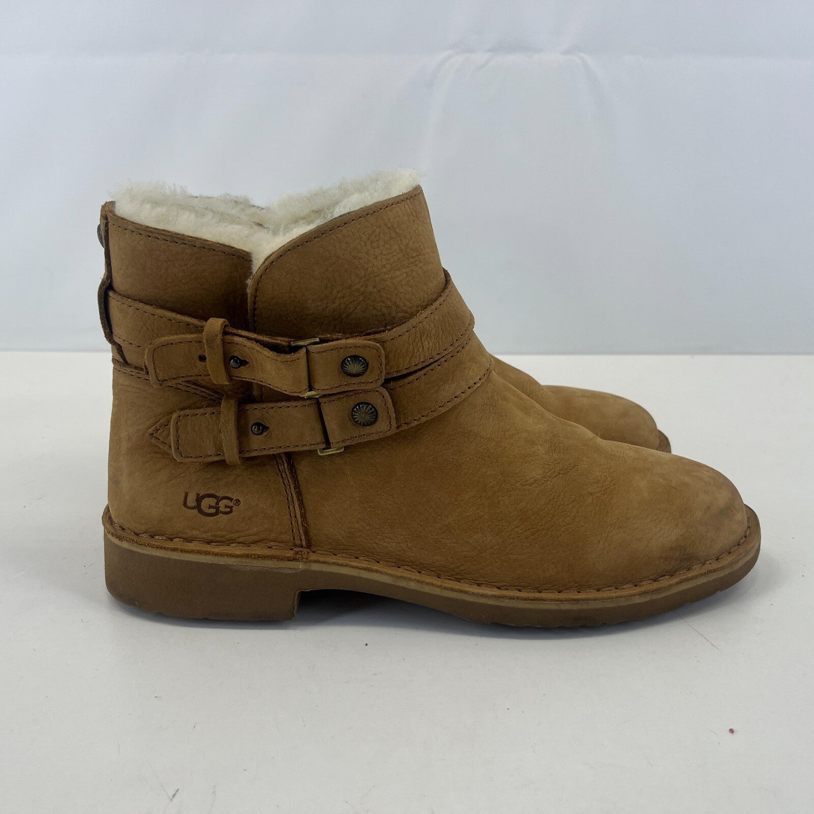 Ugg Aliso Women's Ankle Boots Tan Suede Leather size UK 8 EU 41 Model 1014623