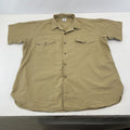 Vintage Elbeco Reeves Khaki Sanforized Poplin Workwear Shirt US Military XL