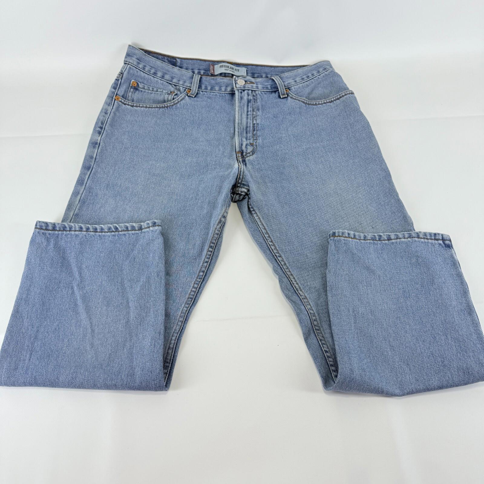 Vintage Levis 505 Jeans Stonewash Straight Blue W36" L29" Red Tab Denim