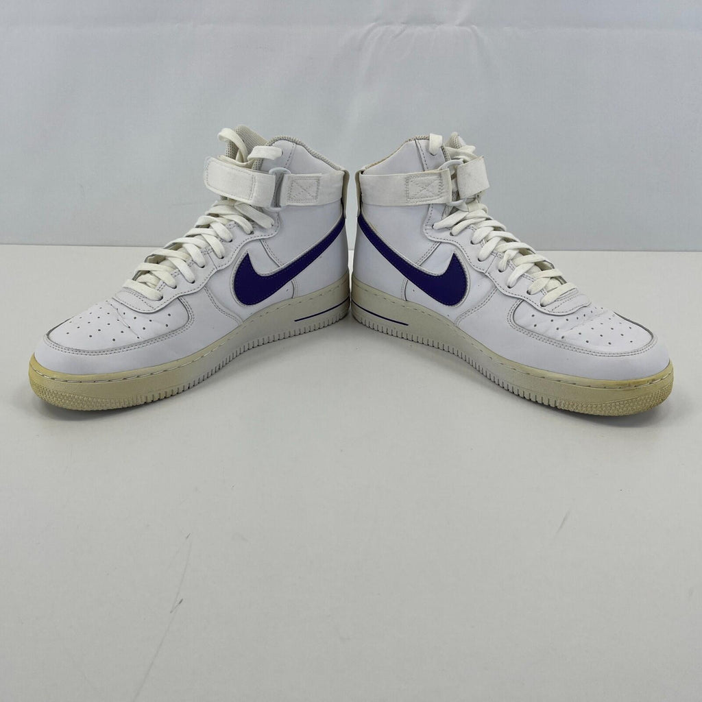 Nike Air Force 1 High '07 Court Trainers White/Purple UK size 9.5
