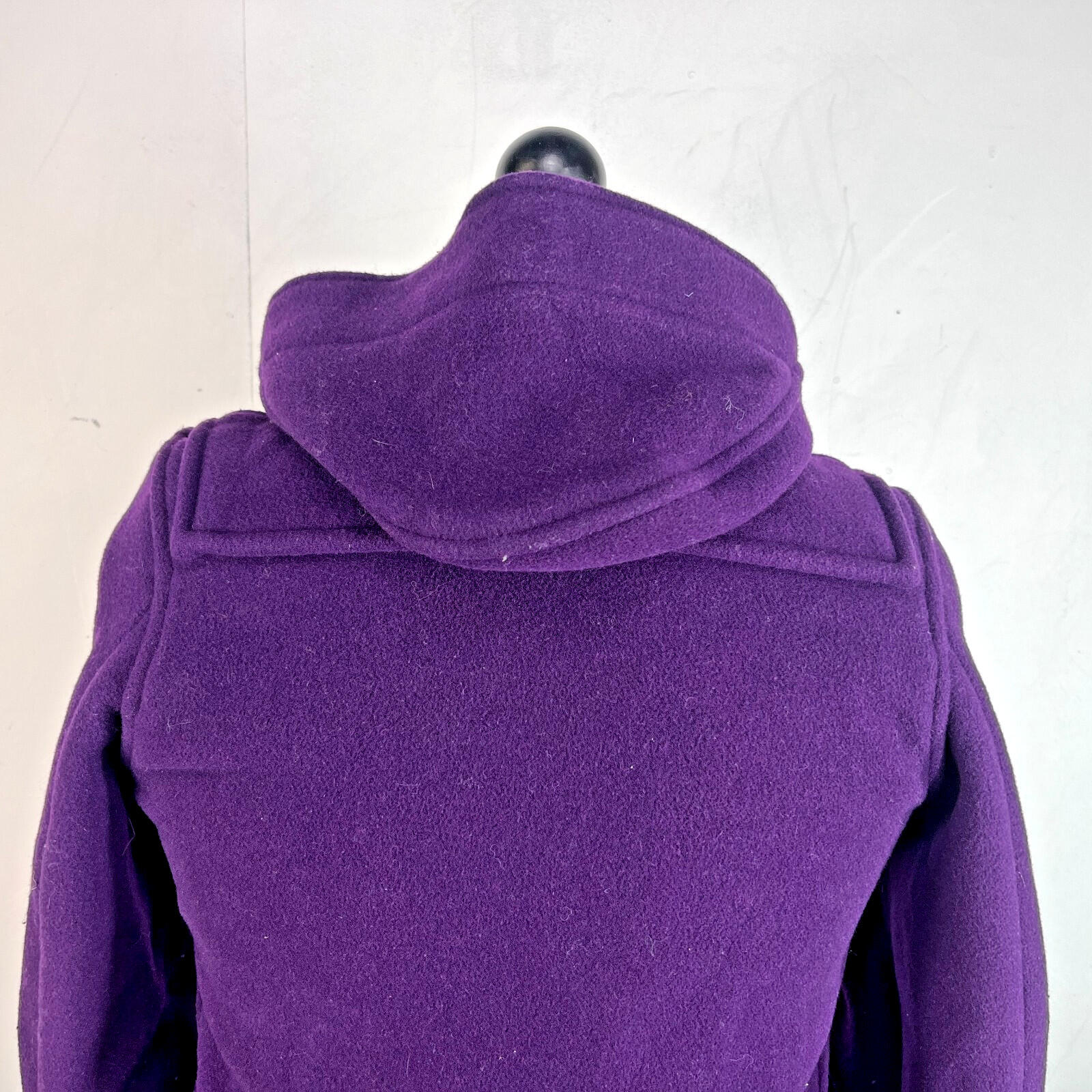 Genuine Gloverall Girls Wool Duffle Coat in Purple age 10 Years - Hooded Toggle