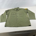 Vintage 60s/70s Oklahoma DOC Shacket Jacket Heavy Shirt XL Khaki Green + Badges
