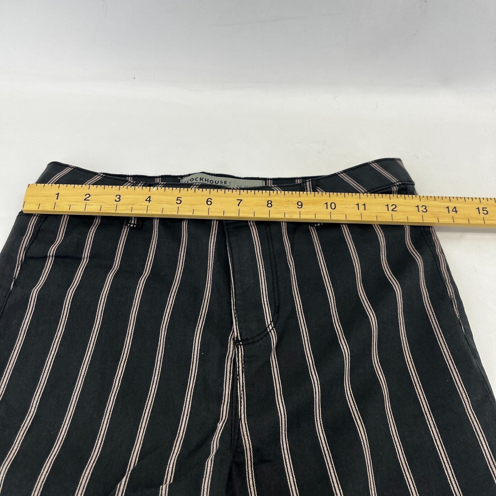C&A Clockhouse Womens Black Striped Jeans Jegging Leg Skinny size 38R - W28" L29" - NWOT