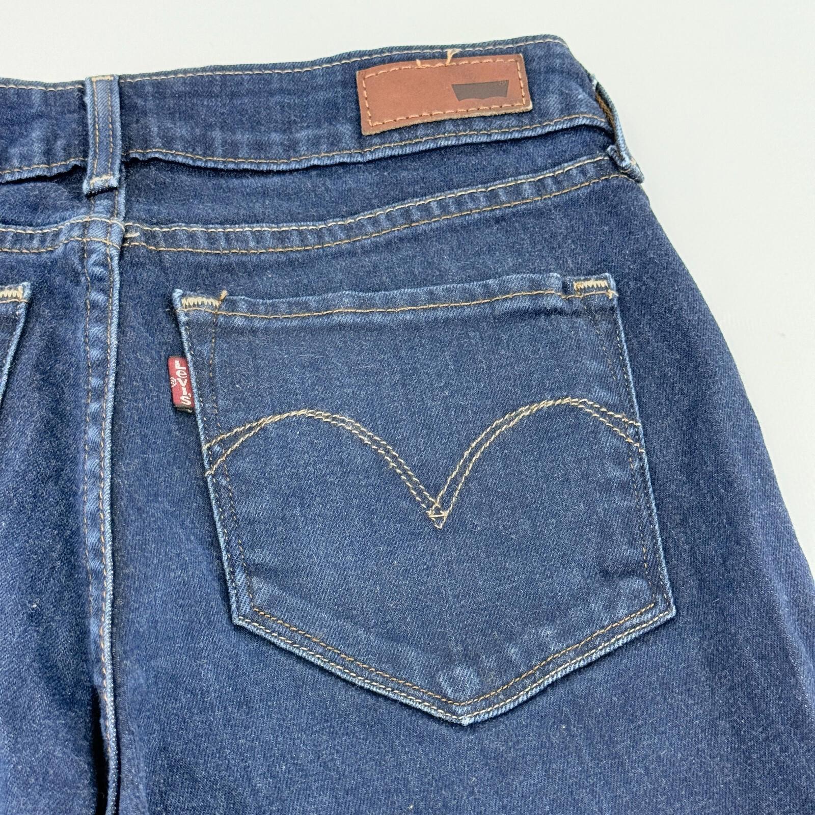 Levi's Bold Curve Jeans Modern Rise Skinny Women Blue Denim W26" L26" Low Waist