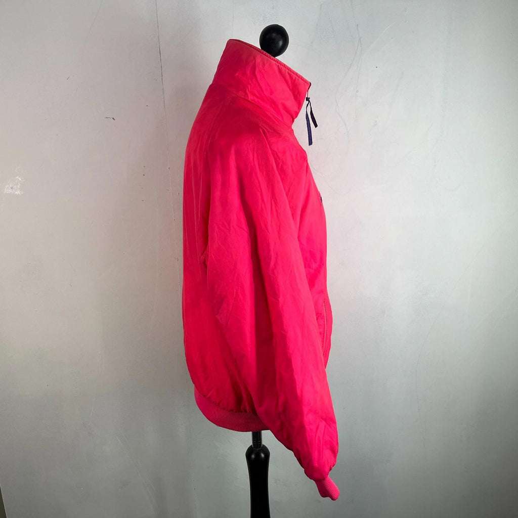 Vintage 1991 Columbia Reversible Ski/Snowboard Bomber Jacket Pink/Purple size L