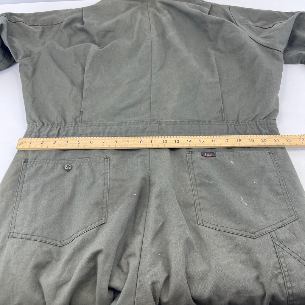 Key Imperial Green Heavy Duty Overalls Quilted Insulated Mens Large-Reg USA Made