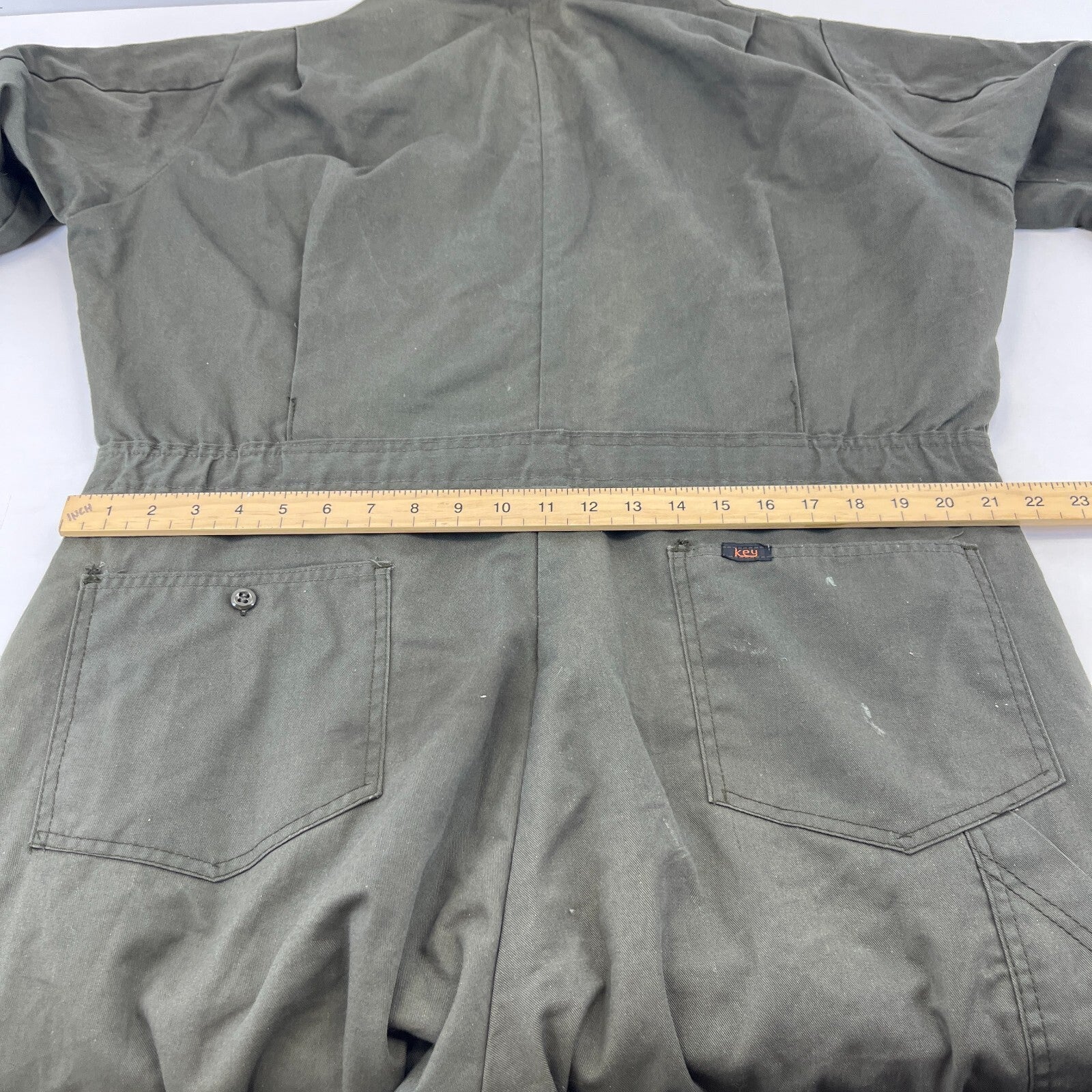 Key Imperial Green Heavy Duty Overalls Quilted Insulated Mens Large-Reg USA Made