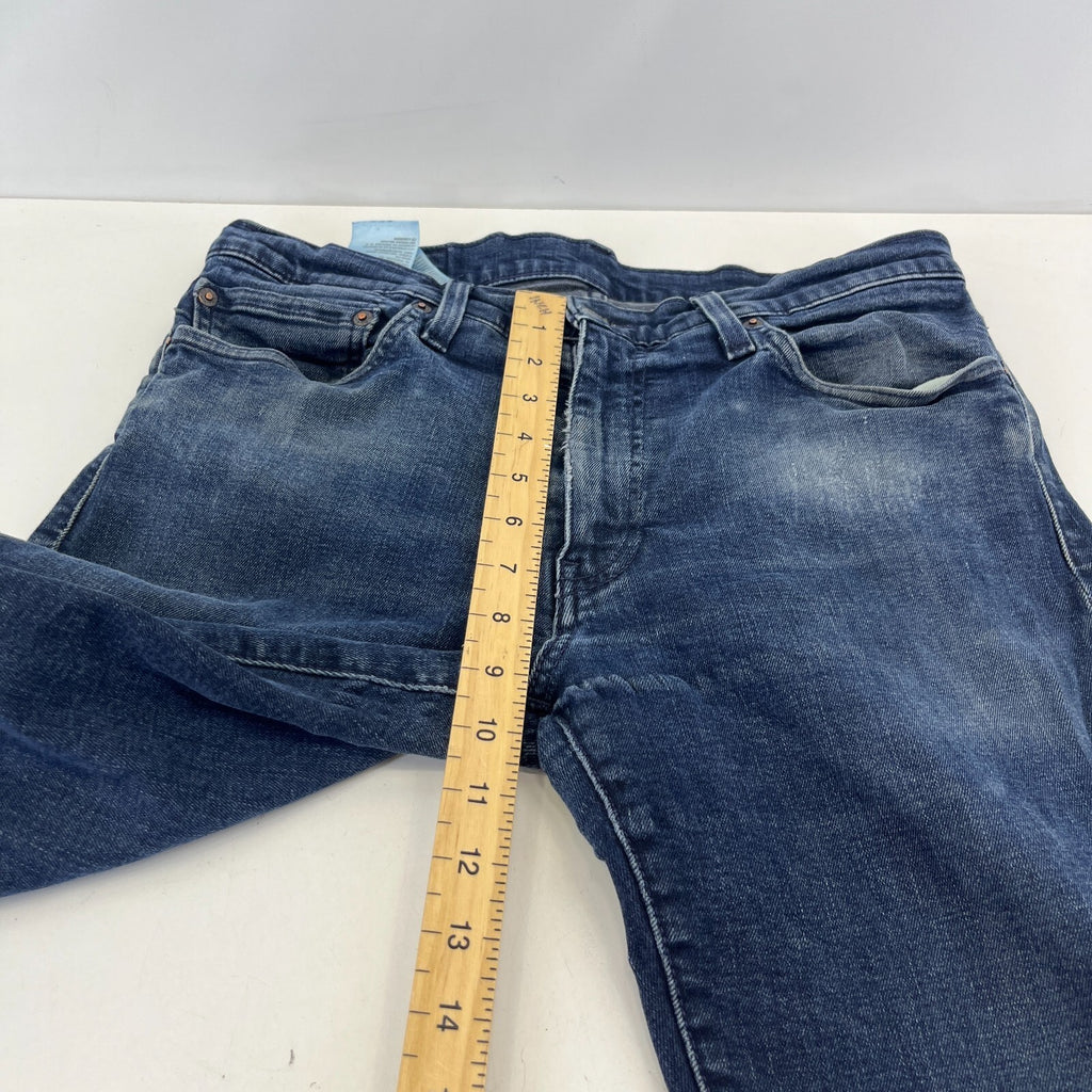 Levi's Mens 511 Slim Jeans W34" L32" Dark Blue Cotton Denim
