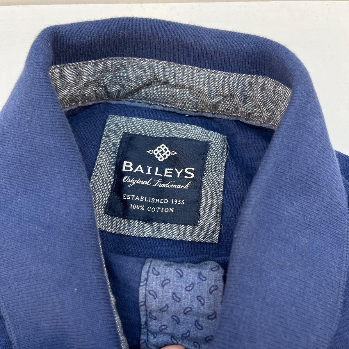 Baileys Men's Navy Blue Polo Shirt with Pocket size 5XL