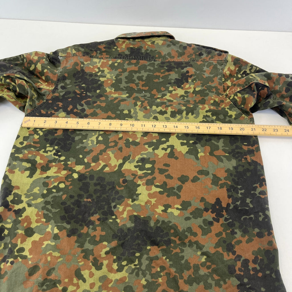 Vtg German Army Flecktarn Camouflage Summer Jacket Combat Green Gr.1 (UK M)