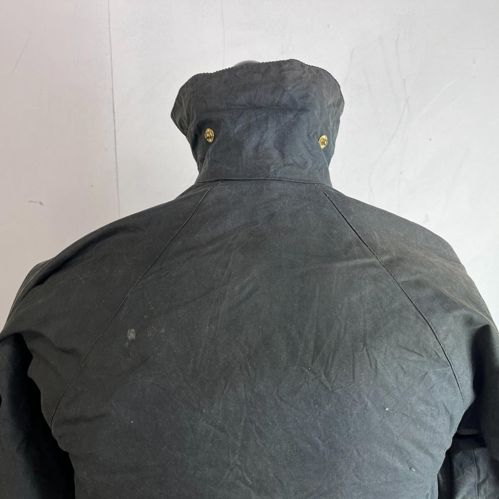 John Partridge Women's Wax Jacket in Black Waxed Cotton size 34 (XS)