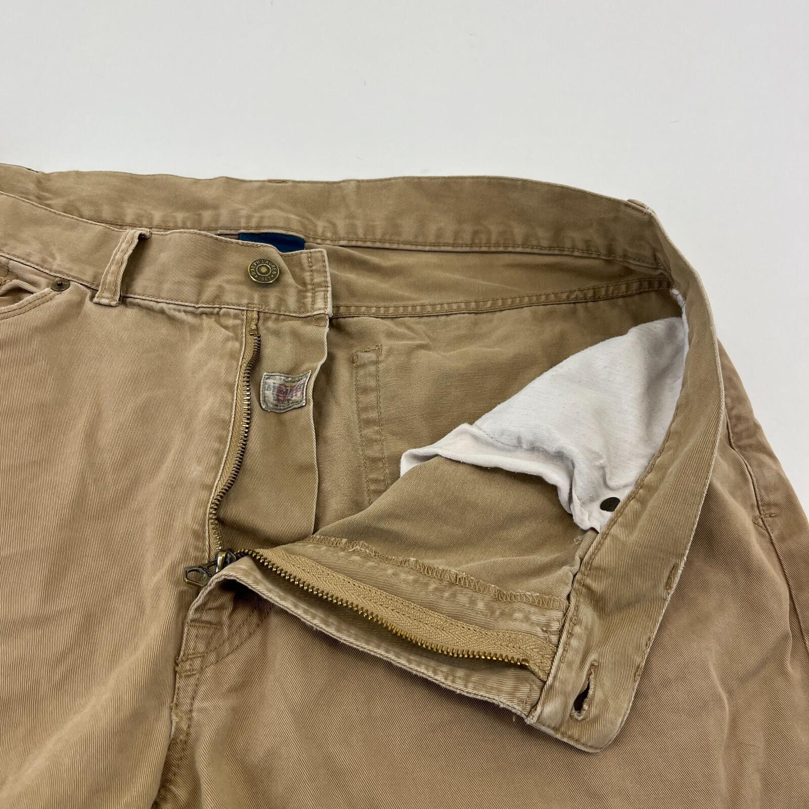 Polo Ralph Lauren Beige Chino Trousers Men's Straight Leg W38" L30"